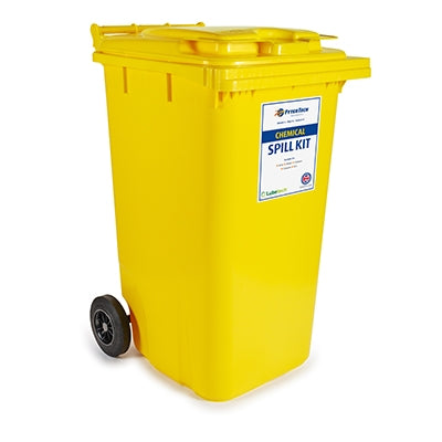 240 Ltr  Chemical Spill Kit - 2 Wheeled Bin | Lekavarnarsett / Uppsogssett