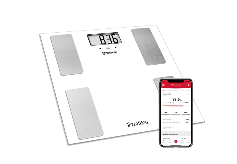 Bluetooth baðvog með líkamssamsetningu - Terrallion Smart Connect