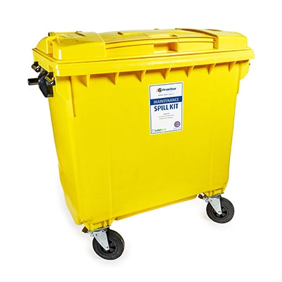 600 Ltr  Maintenance Spill Kit - 4 Wheeled Bin | Lekavarnarsett / Uppsogssett
