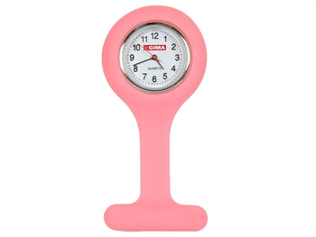 SILICONE NURSE WATCH - hringlótt - bleikur - 20404