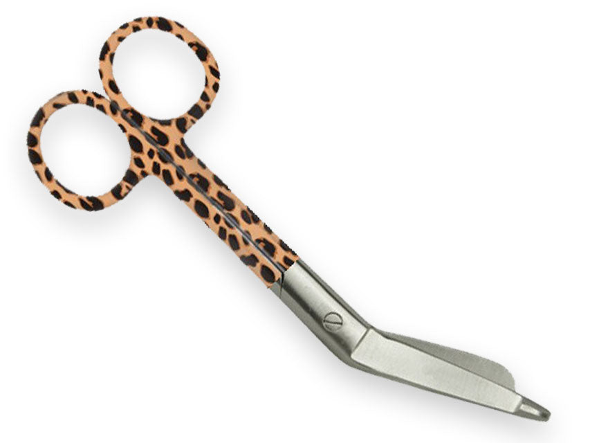 S/S saumur skæri - leopard fantasía - 14 cm