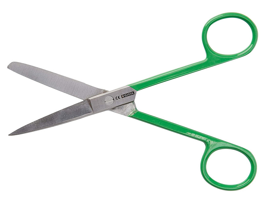 S/S beint skæri - grænn hringur - blunt/sharp - 14 cm – mynd 3