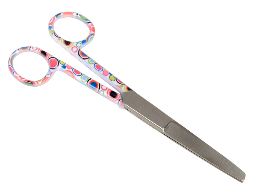 Úr ryðfríu stáli bein skæri – bubbles fantasy – bitlaus/hvöss – 14 cm
