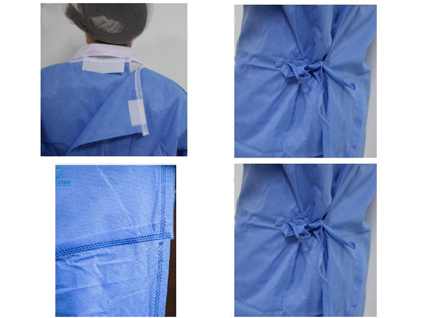 SURGICAL GOWNS 40 g/m2 130x150 cm – stærð XL – ósterílt – mynd 3