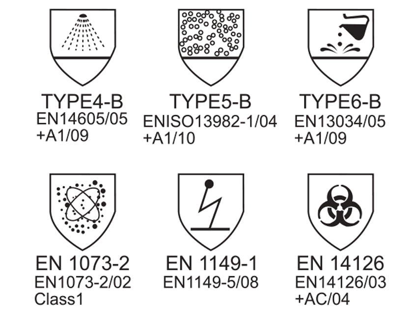 Einnota einangrunarkápa með límdum saumum - Tegund 4B-5B-6B - S – mynd 6
