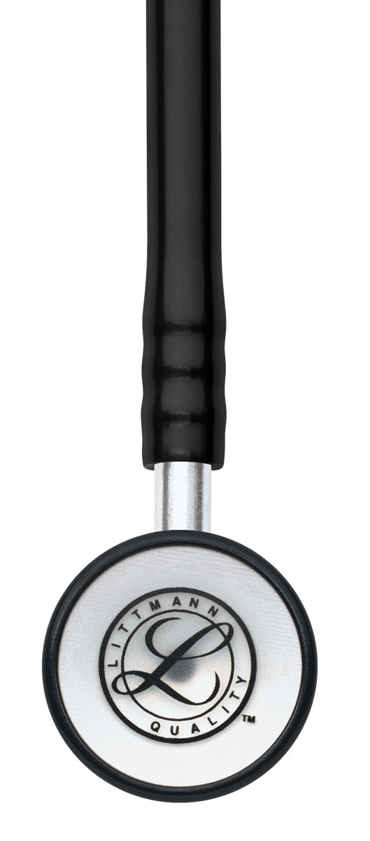 Littmann Classic II Infant hlustunarpípa fyrir ungbörn – 2114 – svört – nærmynd af himnu og hlustunarhaus