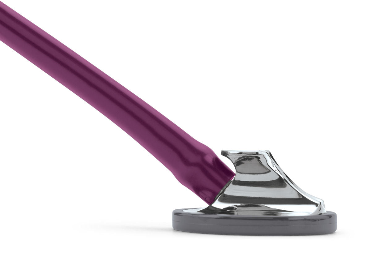 Littmann Master Cardiology hlustunarpípa – 2167 – plómulituð – nærmynd af hlustunarhaus