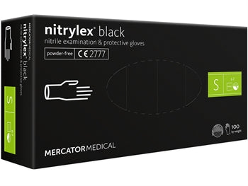 NITRYLEX SVARTIR NITRÍL HANSKAR - lítill - 21816