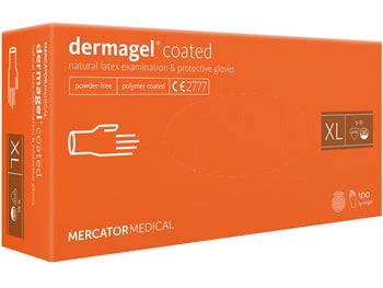 DERMAGEL latex hanskar - púðurlausir - sérstaklega stór - 1859