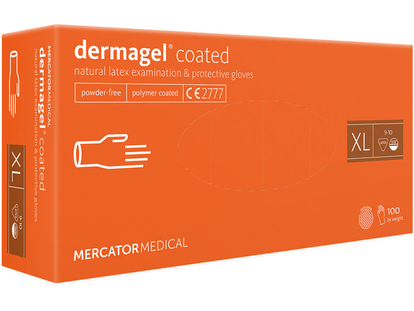 DERMAGEL LATEX HANSKAR - án dufts - sérstaklega stór