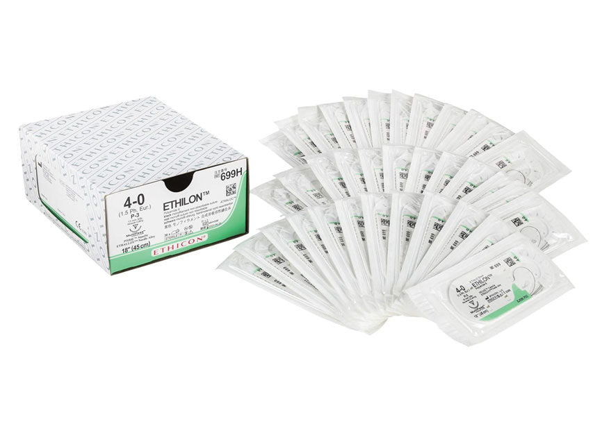 ETHICON ETHILON MONOFILAMENT SUTURES – stærð 4/0 nál 13 mm – mynd 3