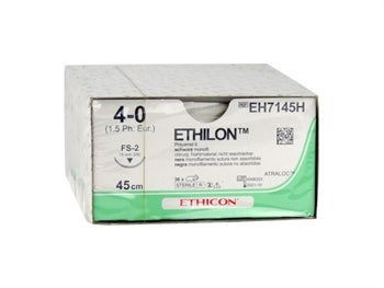 ETHICON ETHILON einþátta saumarnir - gauge 4/0 needle 19 mm - 2297