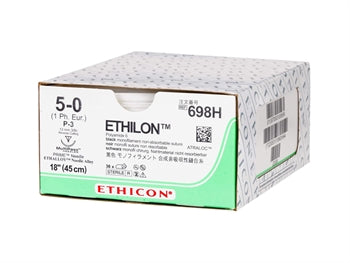 ETHICON ETHILON EINÞÁÐA SAUMAR - gauge 5/0 needle 13 mm - 307