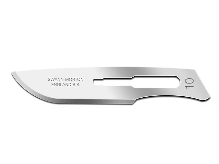 SWANN-MORTON Kolefnisstál BLADES nr. 10 – sterílt