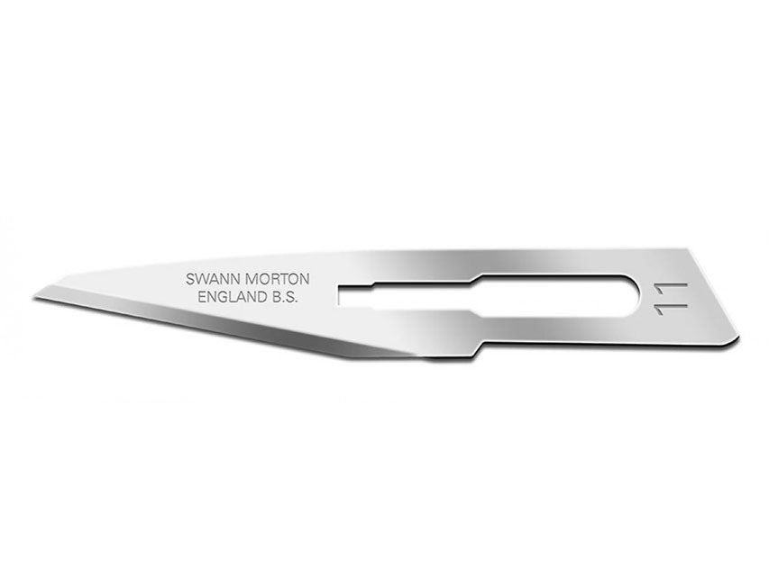 SWANN-MORTON Kolefnisstál BLADES nr. 11 – sterílt