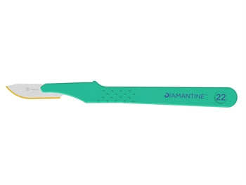 DIAMANTINE einnota skurðhnífar með S/S blað N. 22 - sótthreinsaður - 466