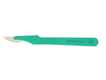 DIAMANTINE einnota skurðhnífar með S/S blað N. 23 - sótthreinsað - 2467