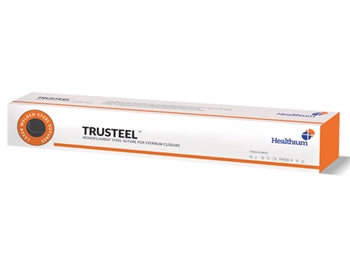 TRUSTEEL NON ABSORB. SUTURE gauge 1 circle 1/2 needle 40 mm - 45 cm - natural - 2279