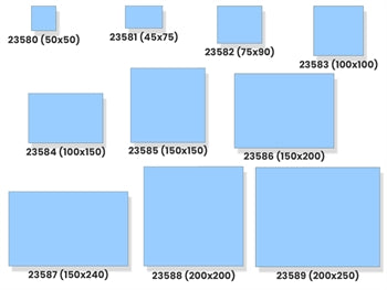 NON WOVEN BI-LAYER DRAPE 200x200 cm - 23588
