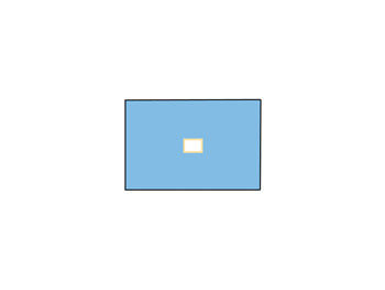 NON WOVEN BI-LAYER DRAPE 75x90 cm with hole 6x9 cm - 23622