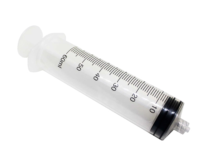 Þriggja hluta sprautur án nál – 60 ml LLC