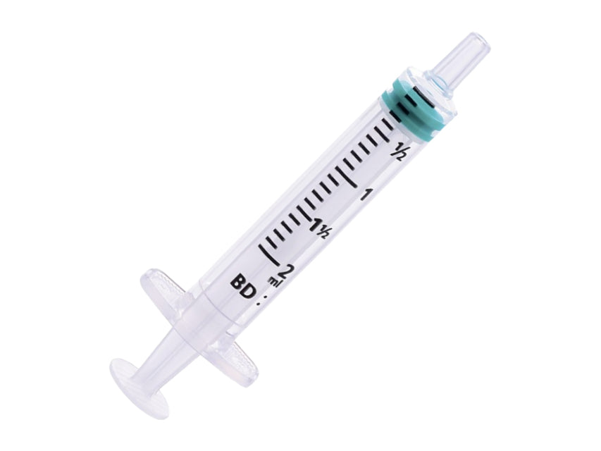 BD EMERALD sprautur án nál – 2 ml Centric Luer Slip