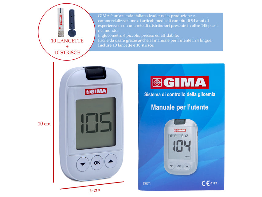 Blóðsykursmælir Kit mg/dL - IT, DE, GR, Arabíska – mynd 3