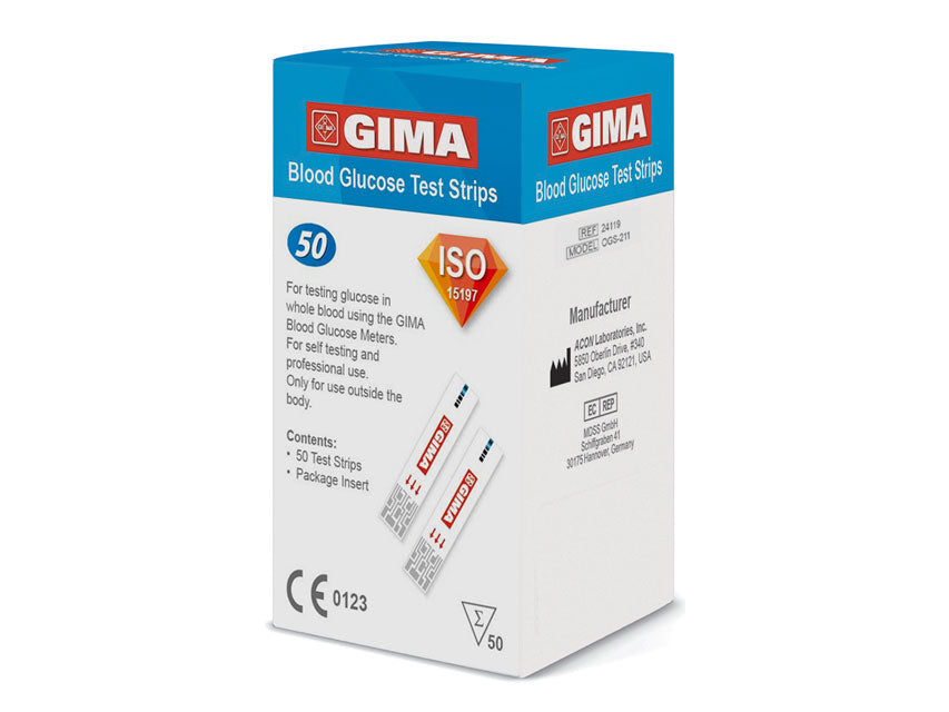 Glúkósaræmur fyrir Gima Glúkósamæli