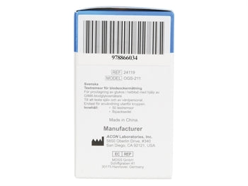 GLUCOSE STRIPS fyrir Gima Glucose Monitor GB,FR,IT,ES,DE,LT - 24119