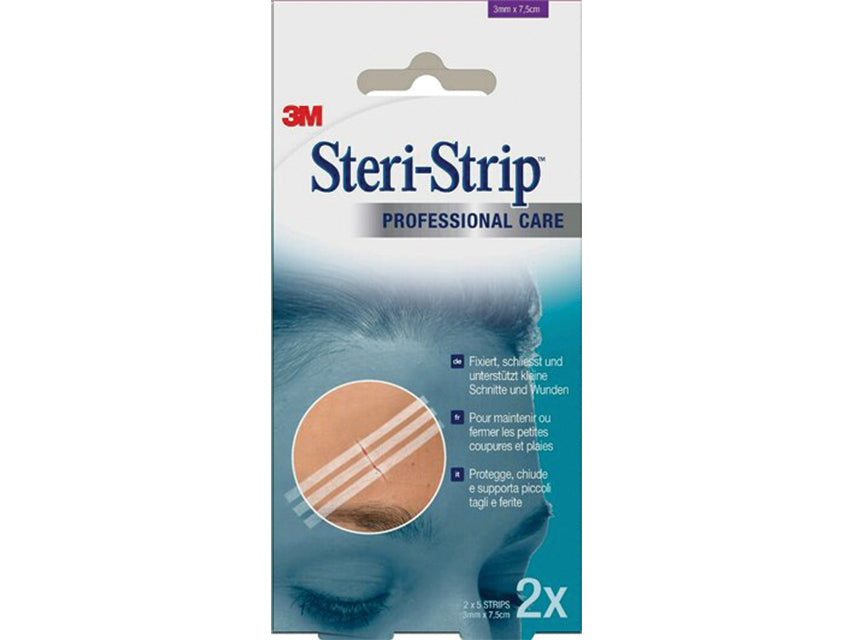 3M Steri-Strip sáralokunarstrimlar 3x75 mm – hvítir – 1540NP – 2 stk.