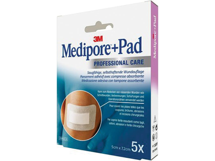 MEDIPORE + PAD 3M – 5x7.2 cm – 3562NP – mynd 3