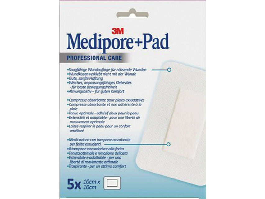 MEDIPORE + PAD 3M – 10x10 cm – 3566NP – mynd 5