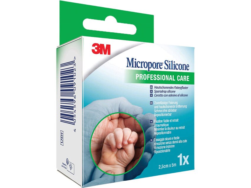 3M Micropore S sílikonlímband 2,5 cm x 5 m – 2775NP-1