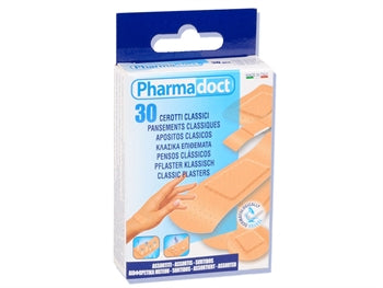 PHARMADOCT CLASSIC PLÁSTRAR 5 mismunandi stærðir - kassi með 12 kippum af 30 - 25301