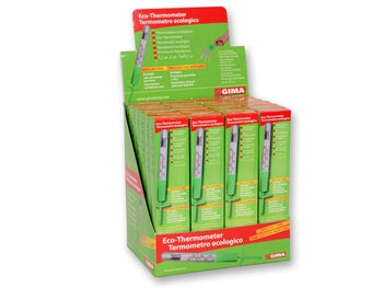 GIMA DISPLAY OF ECOLOGICAL THERMOMETER with shake-down aid - 25589