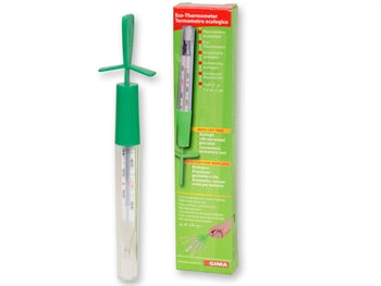 GIMA DISPLAY OF ECOLOGICAL THERMOMETER with shake-down aid - 25589