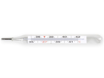 GIMA DISPLAY OF ECOLOGICAL THERMOMETER with shake-down aid - 25589