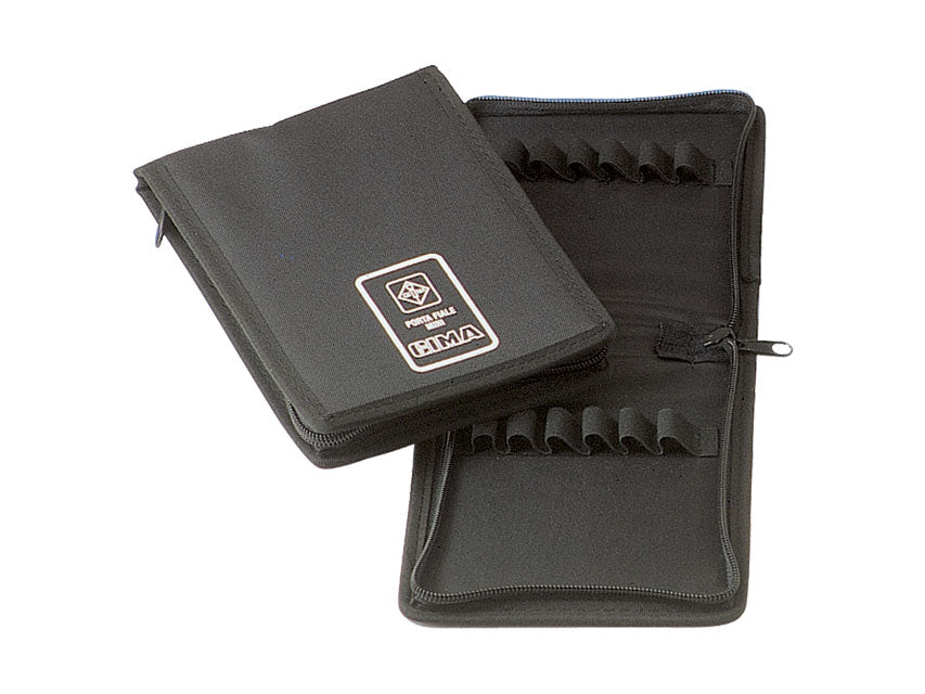 Mini vials taska - svartur nylon með rennilás