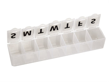 WEEKLY PILL BOX - white - blister - English - 25830