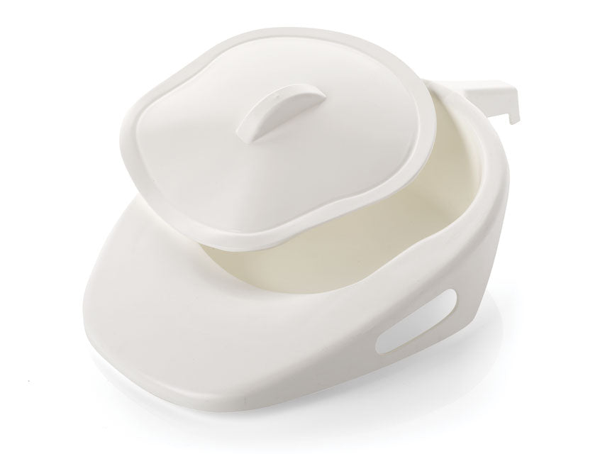 RÚMSKÁL MEÐ HANDFANGI OG LOKI 1500 ml - HVÍT - PLAST