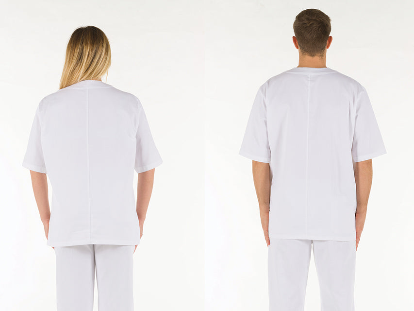 JAKKI - hvítur bómull - X-LÍTILL – mynd 2
