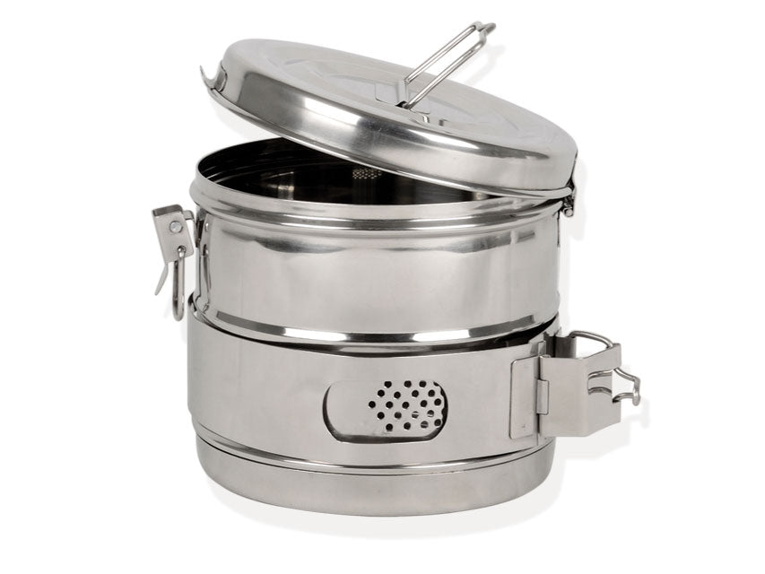 Ryðfrítt stál tromla 150xh150 mm – mynd 2