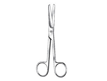 SCISSORS STRAIGHT BLUNT/BLUNT - 18 cm - 6857