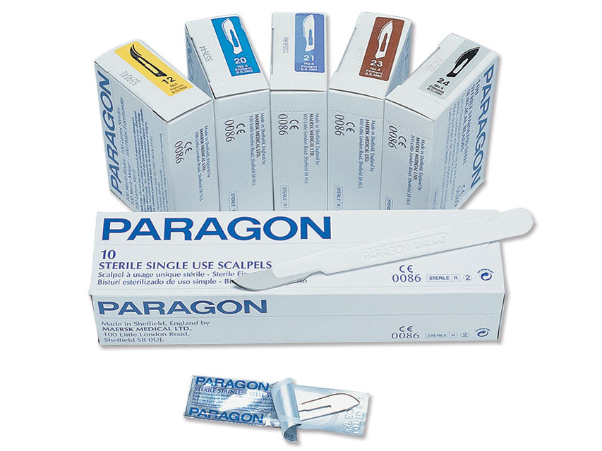 PARAGON einnota skurðarhnífar nr. 22 – sterílt – mynd 3