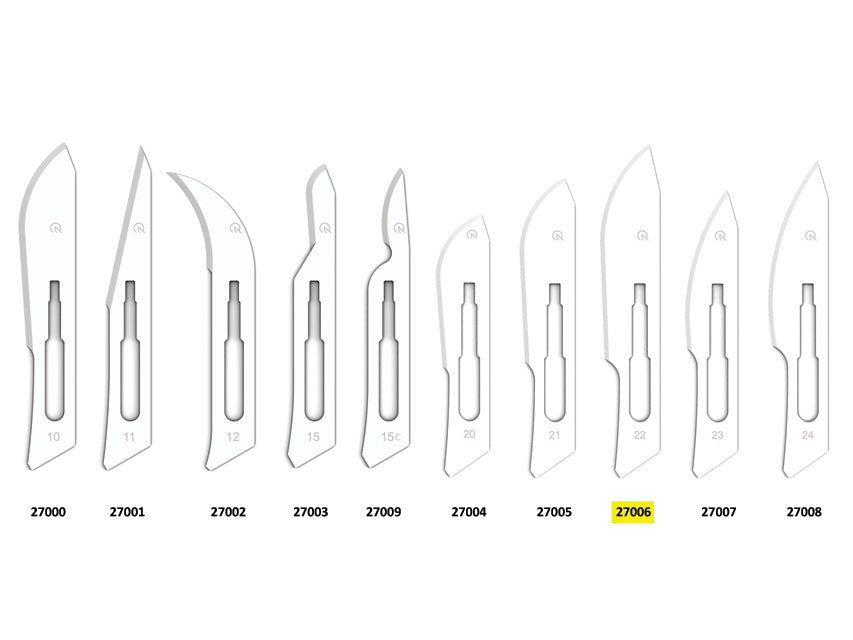 Kolefnisstál BLADES nr. 22 – sterílt – mynd 2