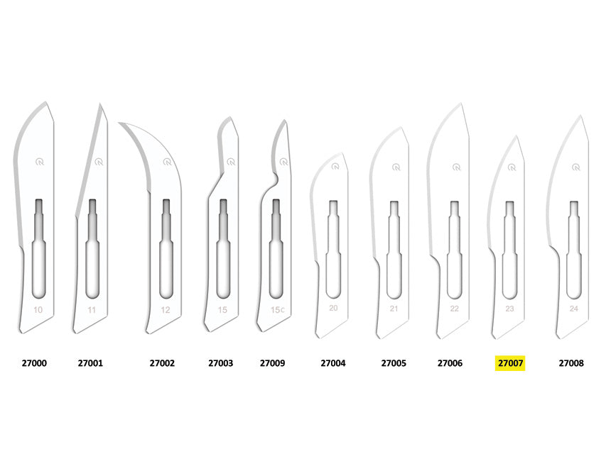 Kolefnisstál BLADES nr. 23 – sterílt – mynd 2