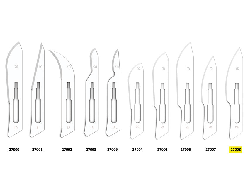 Kolefnisstál BLADES nr. 24 – sterílt – mynd 2