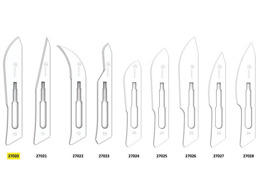 Ryðfrítt stál BLADES nr. 10 – sterílt – mynd 2