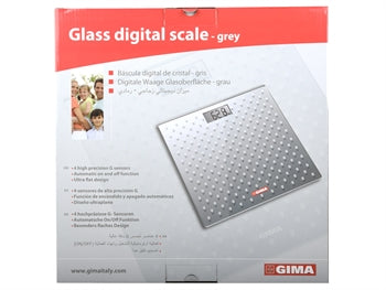 GLASS DIGITAL SCALE - grár - 27249
