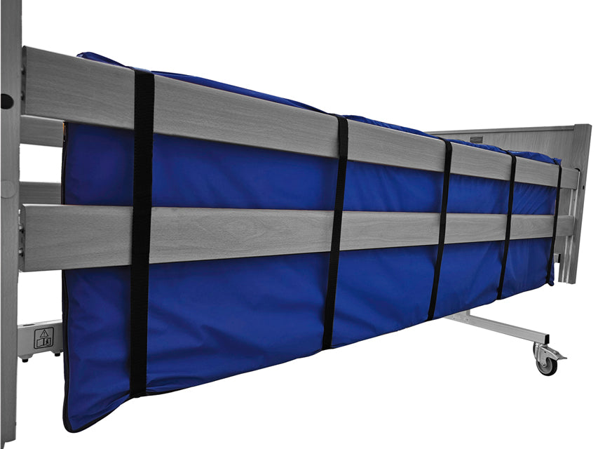 Hlífðarpúði á rúmgrind með frönskum rennilás – 180x50x3 cm